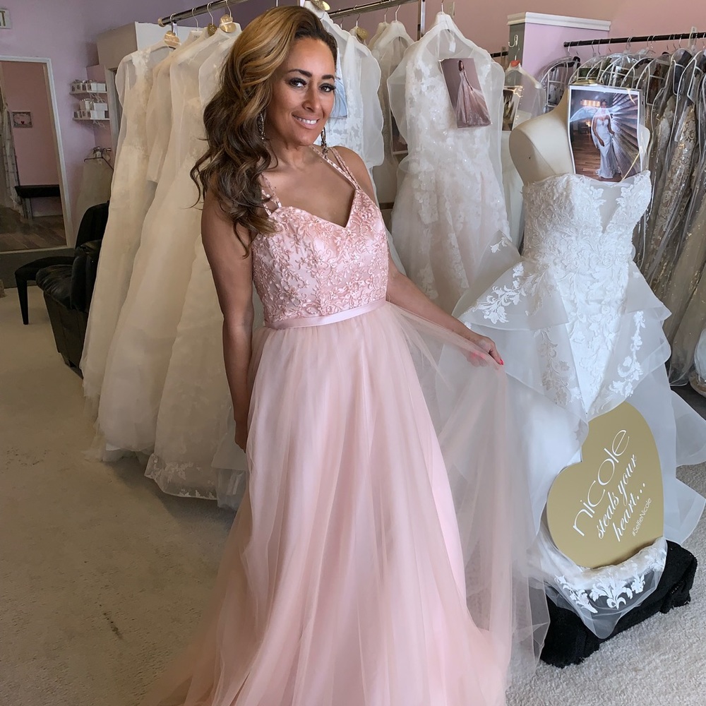 NEW WITH TAGS fairy tale pink gown 💕